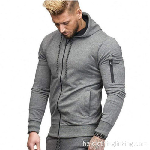 Sportsungiyar Wasanni ta maza Fullan Wasan Zip-Up Hoodie